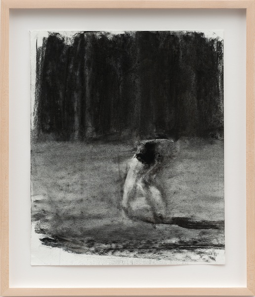 Sebastian Hosu: Outscape 1 [p], 2016, charcoal on paper, 42 x 36 cm

